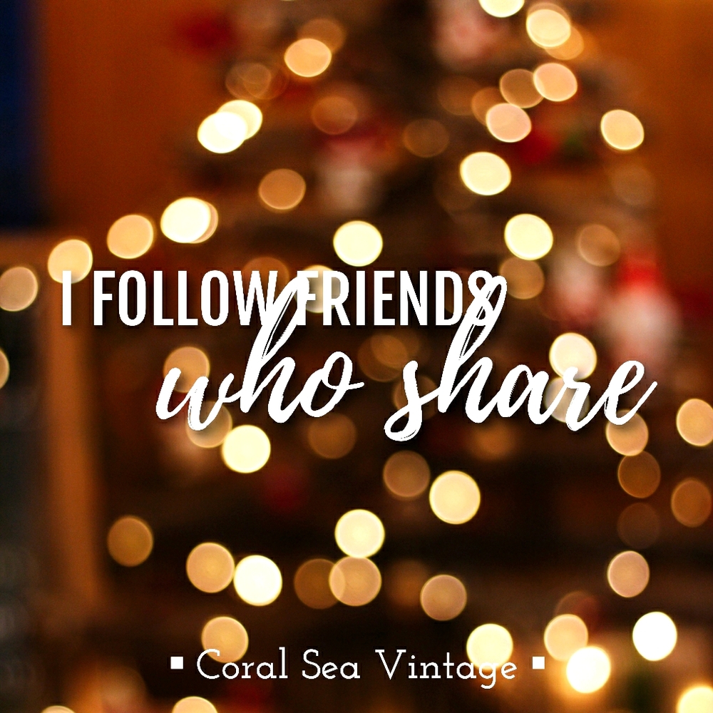 I follow friends who share ;)